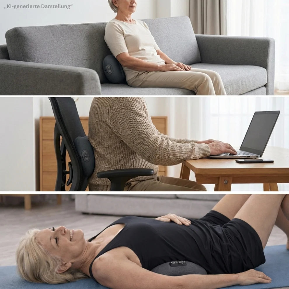 RyggRo- 3-i-1 massagekudde med värme