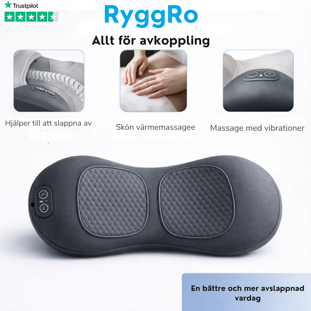 RyggRo- 3-i-1 massagekudde med värme